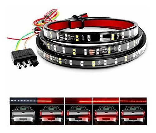 Barras De Luz - Nilight Tr-02 60  Truck Tailgate Bar Double 