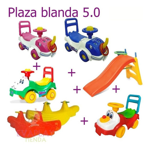 Plaza Blanda 5.0 Tobogan, Subeiebaja X 2,pata Pata Rondi X 4