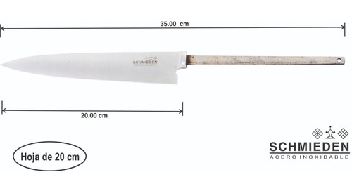 Hoja Schmieden Para Encabar Acero Inoxidable 20 Cm Lote X 10