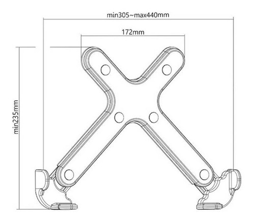 Imagen 3 de 10 de Soporte Para Notebook De 11 A 17 Intelaid It-dst Negro
