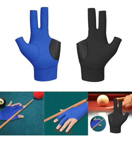 L 2 Guantes De Billar De Tres Dedos For Mujer