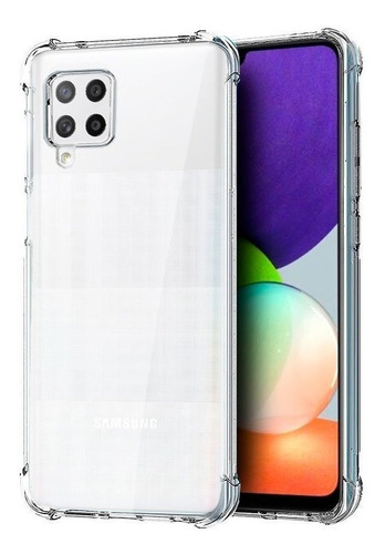 Funda Transparente Para Samsung A22 4g + Vidrio Full 9d