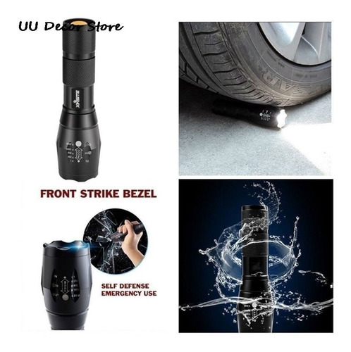 Linterna Led Táctica Militar T6, 980000lm, Con Zoom, 5 Modos