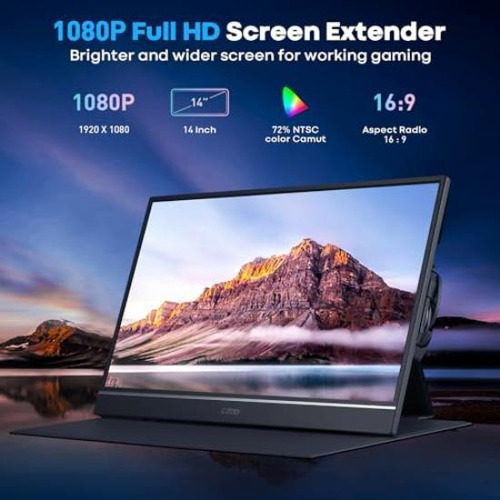 G-story Monitor Portátil 14 Pulgadas Fhd 1080p Ips Usb-c, Mo