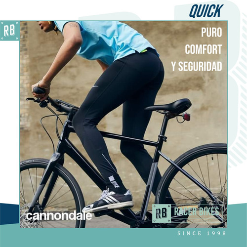 Imagen 3 de 10 de Bicicleta Cannondale Quick 6 Rod. 700 Urbana Hibrida - Racer