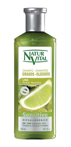 Shampoo Sensitive Lima 300 Ml Orgánico -natur Vital