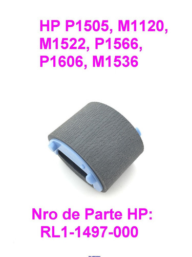 Rodillo Pickup Roller Hp P1505 M1120 M1522 P1566 P1606 M1536