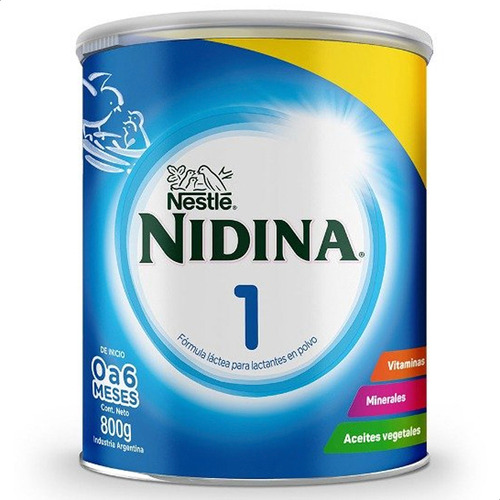 Leche En Polvo Nestle Nidina 1 De 0 A 6 Meses Lata - Pack X4
