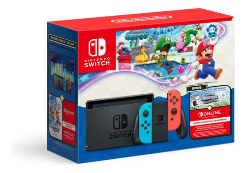 Consola Nintendo Switch Neon + Mario Wonder Bundle