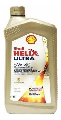 Aceite 5w40 Full Sintético Shell Helix Ultra