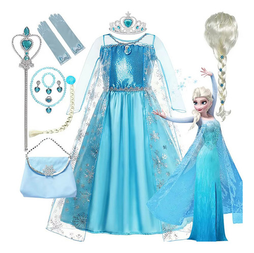 Nuevo Disfraz De Princesa Elsa 2 De Frozen Para Niñas,