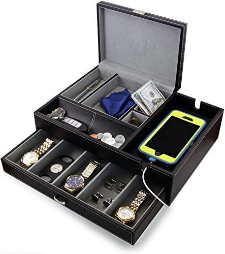 Caja Organizadora De Joyas Para Hombres