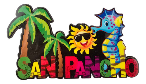 San Pancho Nayarit Iman Refri Mdf Souvenir Recuerdo Y859