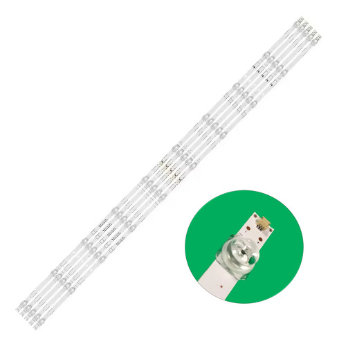 5 Tiras Con 10 Leds Compatible Para 58r6e 58h6550e