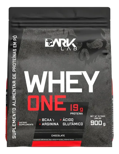 Whey Protein Dark Lab Premium One Chocolate 900g Preto