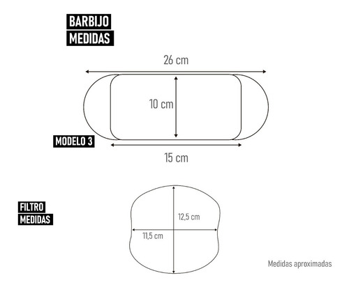 Imagen 4 de 4 de Barbijo Tapaboca Algodon Lavable Simple Importado +filtro