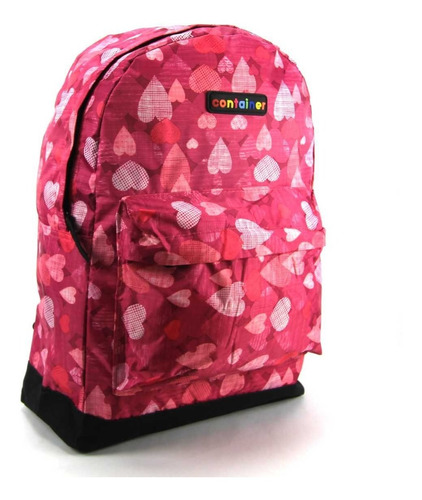 Imagem 2 de 6 de Mochila Container Juvenil Costas Corações Rosa 51871
