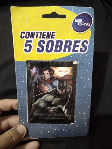 Sobres En Blister Cerrado Album Batman Vs Superman