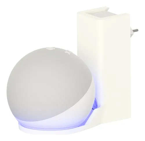 comprar Suporte Tomada Parede Amazon Alexa Echo Dot 4ª E 5ª Geracao Cor Branco
