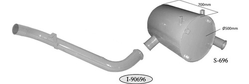 Imagen 4 de 5 de Escape Silenciador Camion Mercedes Benz 1632 1634 1938