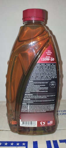 Imagen 3 de 3 de Aceite Semisintetico 20w50 Ultralub