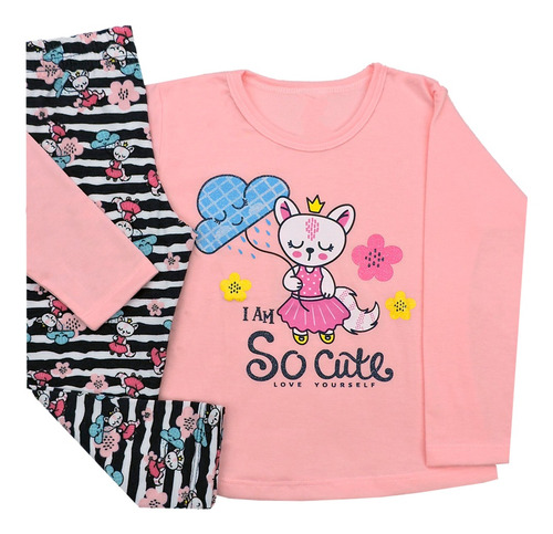 Imagem 4 de 6 de Kit 3 Conjunto Infantil Meia Estação Roupa Menina Oferta