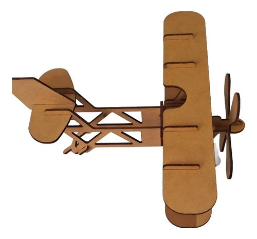 Avião Para Montar Em Madeira Mdf Cru Para Montar 20 Cm