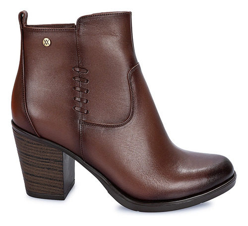 Botin Jodhpur Casual Mujer Cuero Viale Canela Linda-2411