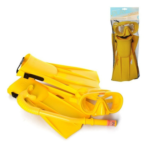 Imagen 2 de 7 de Set Mascara Patas Y Snorkel Intex