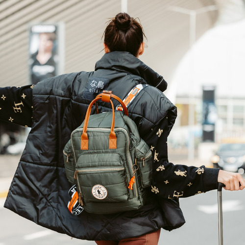 Imagen 8 de 8 de Mochila Andes Light Diamond Pop Militar