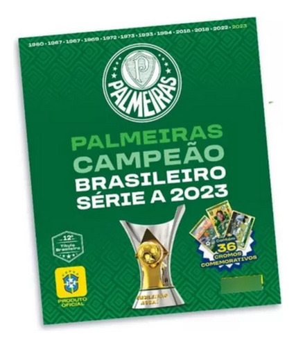 Palmeiras Pôster Campeão Serie A Brasileirão Oficial Panini