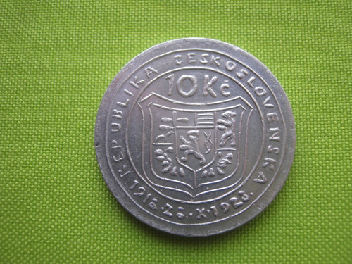 República Checa Medalla Replica 10 Coronas 1928