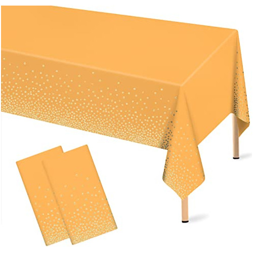 2 Manteles Naranjas, 54.0 In, 108.0 In, Mantel Naranja Con L