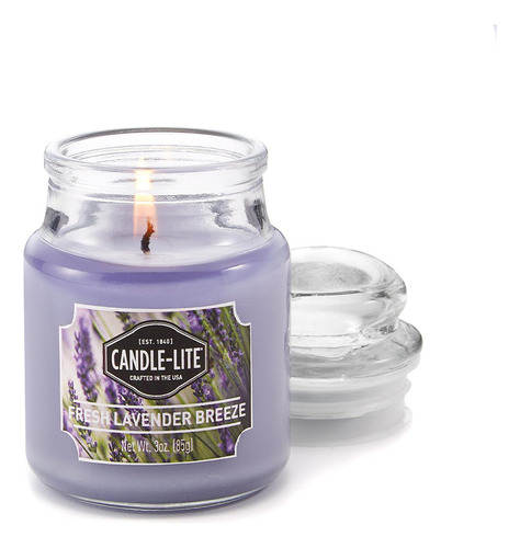 Vela 3 Oz Fresh Lavender Breeze Candle Lite (4449404)