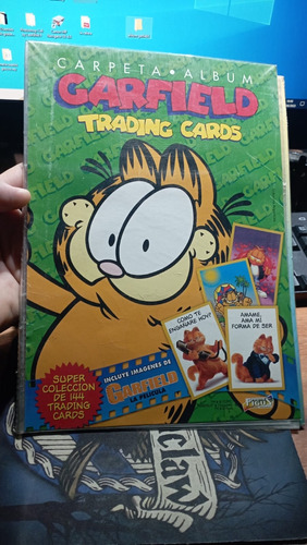 Carpeta Album Garfield Trading Cards Muy Buen Estado