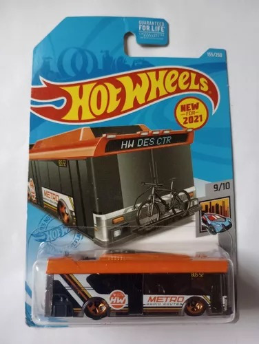 Hot Wheels Diecast Toy Car Ain't Fare Hw Metro Naranja