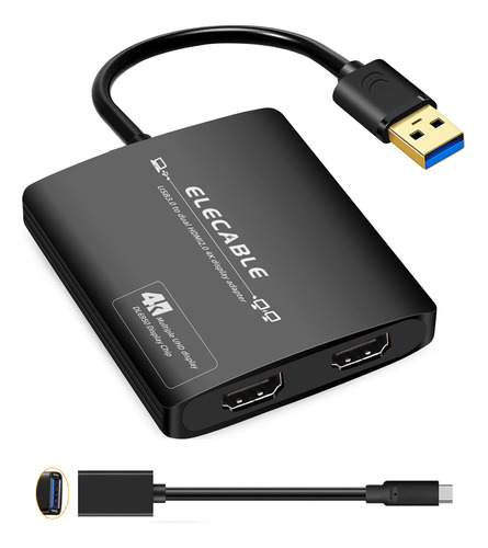 Adaptador Usb 3.0 A Hdmi Dual  4k+4k 60hz Ultra Hd  Chip