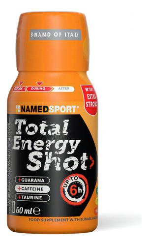 Namedsport Total Energy Shot Total 60ml Cafeina Taurina Guar