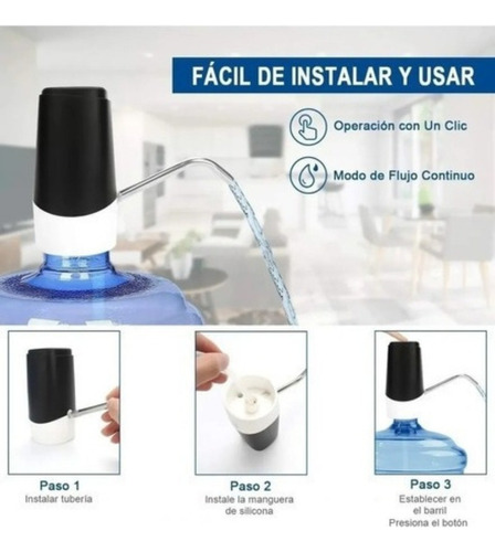 Dispensador De Agua Eléctrico Con Bomba Garrafon Recargable