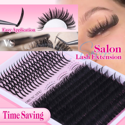 Lash Clusters Kit Coruscate, Extensión De Pestañas Largas, 1