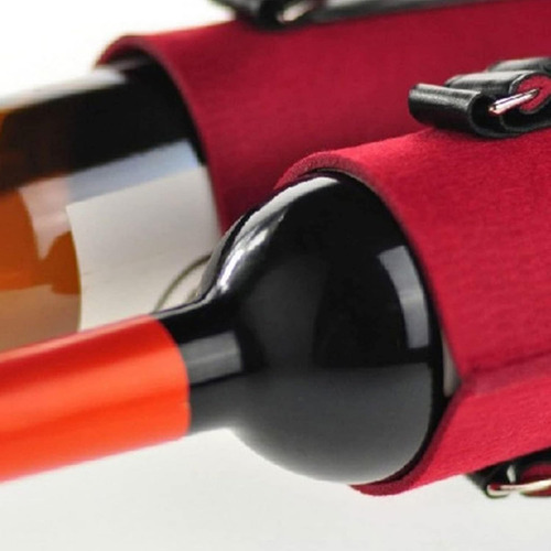 2 en 1 Bolsa Mano Vino Tinto Segur Porta Botella Estuche Set