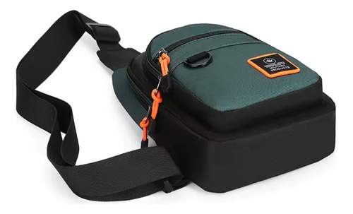 Riñonera Cruzada Bandolera Morral Regalo Día Del Padre Verde Oscuro Lisa