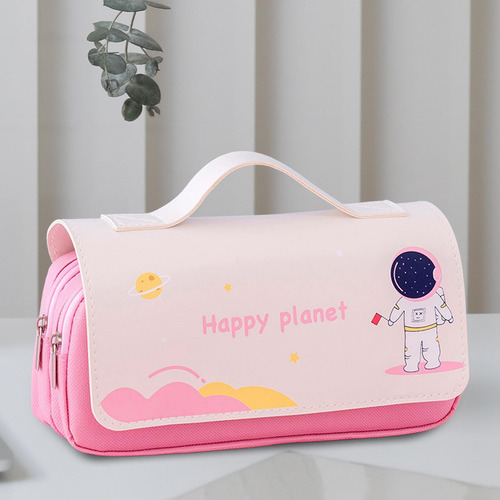 Estuche Para Lápices, Bolsa De Papelería Ligera Para Rosa