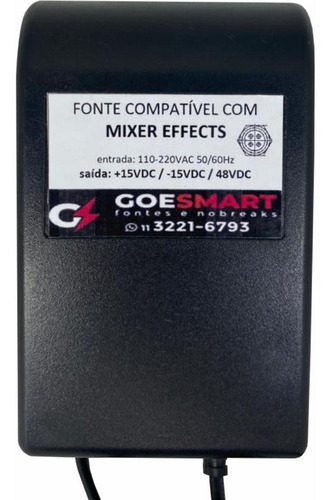Fonte Carregador 15v 48v Mesa Mixer Som Arcano Arm-sbk Usb