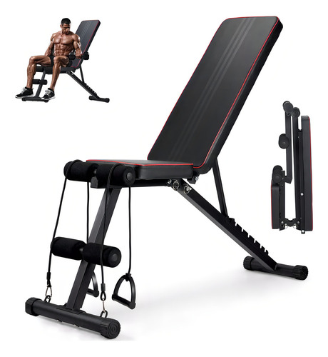 Banco Para Ejercicio Gimnasio Multifuncional Plegable PixeLG