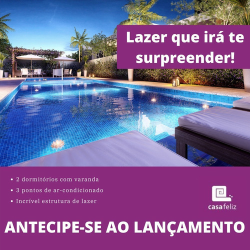 Imagem 10 de 15 de Lançamento Varandas Casa Feliz Aptos 46m2 1 E 2 Dorms,sala,cozinha,banheiro,varanda,1 Vaga E Lazer Completo - 2945945992 - 34703162