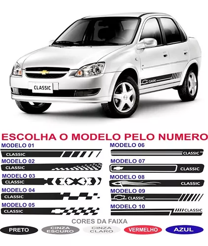 Kit Faixa Lateral Corsa Classic Sport Gm Chevrolet