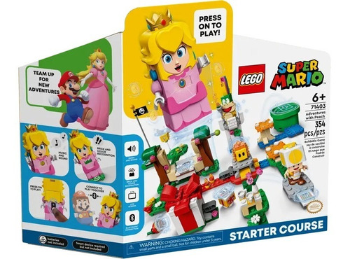 Lego Super Mario Aventuras Con Peach Mod 71403 354 Pzas