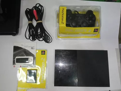 Consola Playstation 2 Slim Chipeada Lee Dvd + pes + mario Juegos