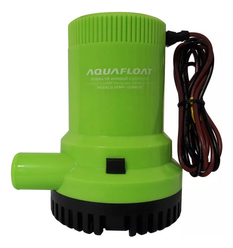 Bomba De Achique Aquafloat 2000gph 12v Nautica Electrica Cta